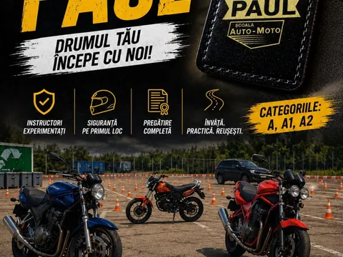 Afiș Școala Paul Auto-Moto